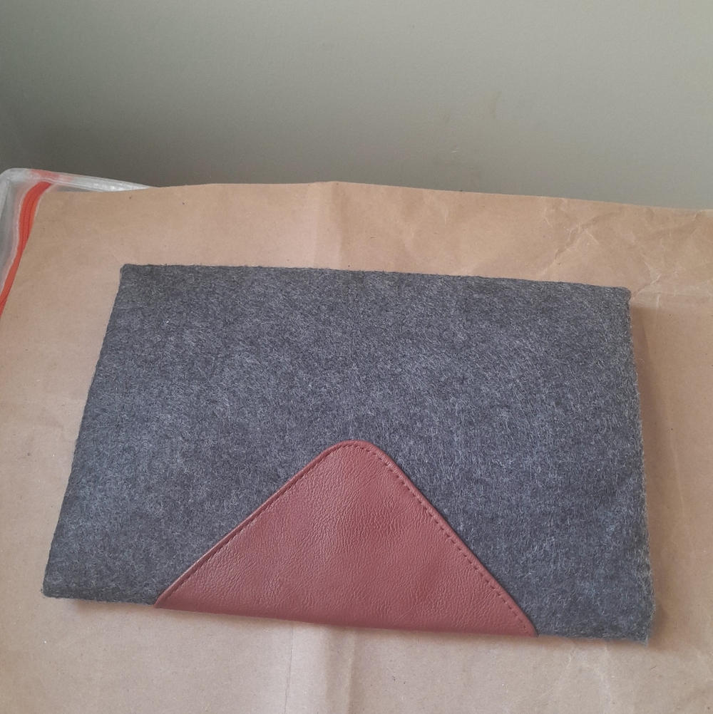 Gray and Brown Clutch